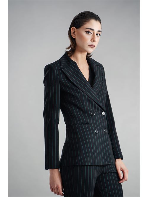 Giacca doppio petto GM by Gai Mattiolo | GM3577NERO/VERDE